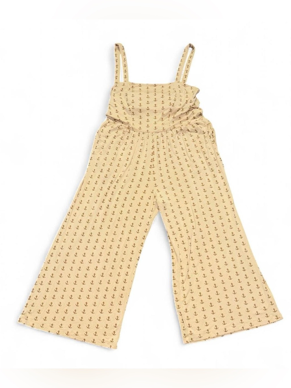 Kate Quinn yellow anchor bamboo jumpsuit women’s medium